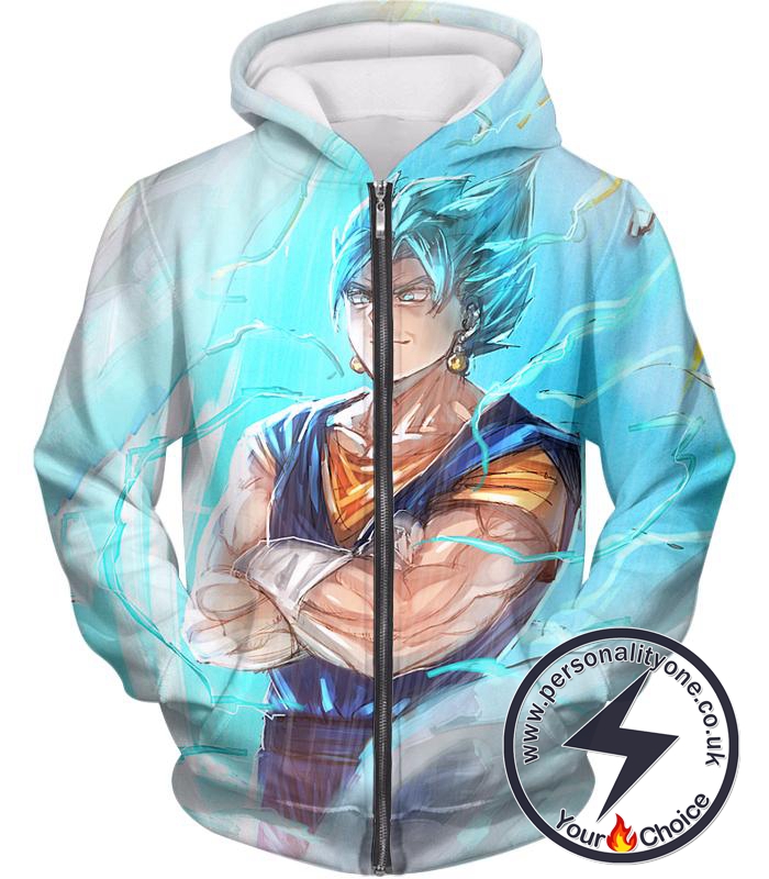 Dragon Ball Super Favourite Warrior Vegito Super Saiyan Blue Amazing Promo Zip Up Hoodie